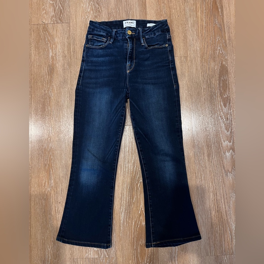 Frame Le Mini Crop Boot in Cabana - Picture 2 of 3